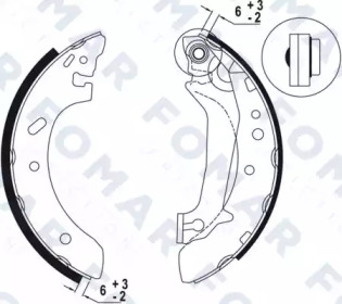 Комлект тормозных накладок FOMAR Friction FO 9030